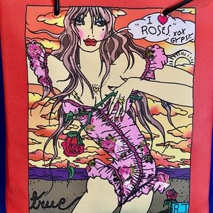 Betsey Johnson Orange Multi Travel Tote NWTs